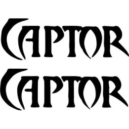 Captor Band Stickers – Heavy Metal Decals (2-Pack)