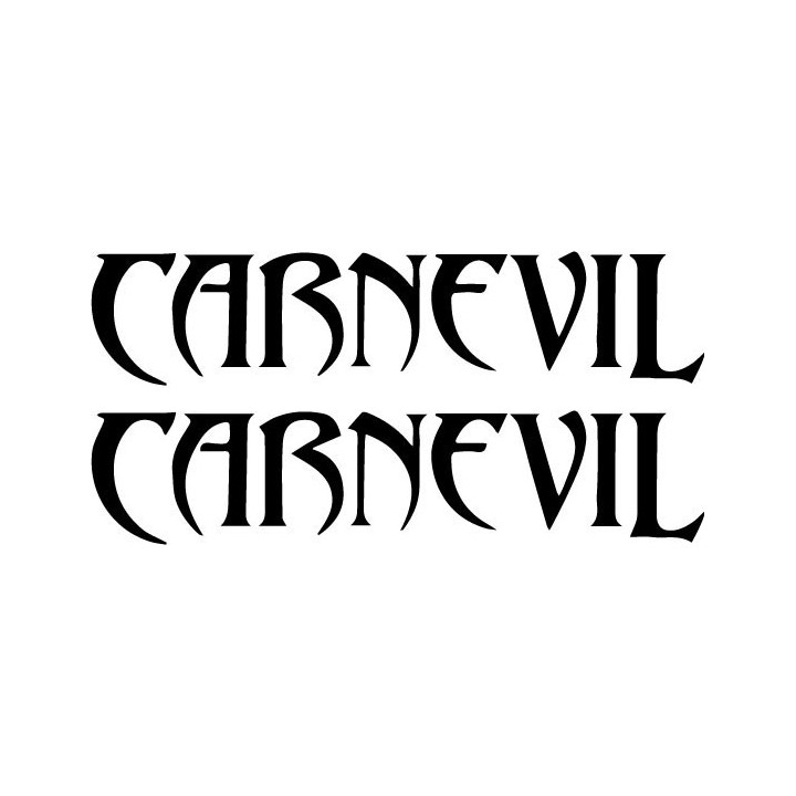 Carnevil Band Stickers – Heavy Metal Decals (2-Pack)