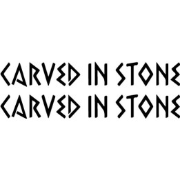 Carved In Stone Stickers – Folk Metal Decals (2-Pack)