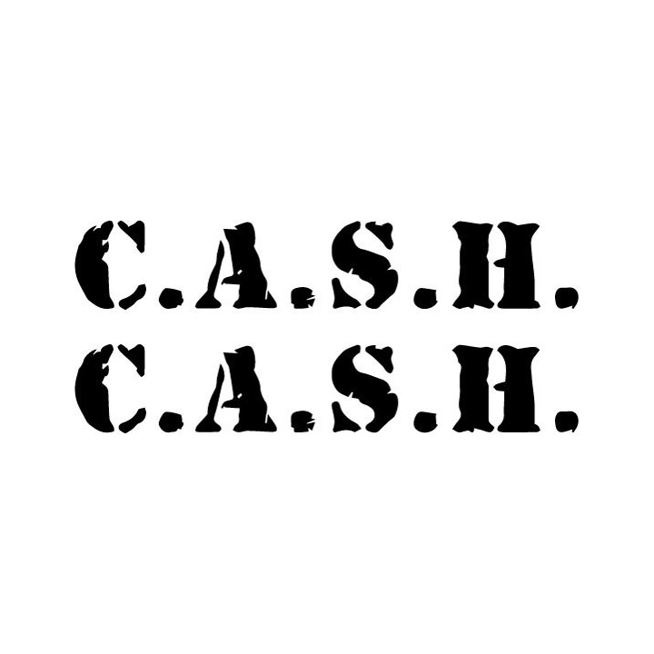 Johnny Cash C.A.S.H. Stickers – Music Decals (2-Pack)
