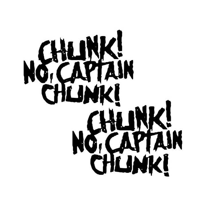 Chunk! No, Captain Chunk! Stickers – Pop Punk Decals (2-Pack)