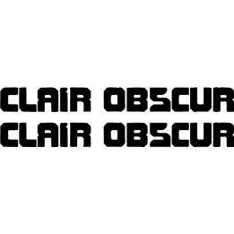 Clair Obscur Stickers – Coldwave Gothic Decals (2-Pack)