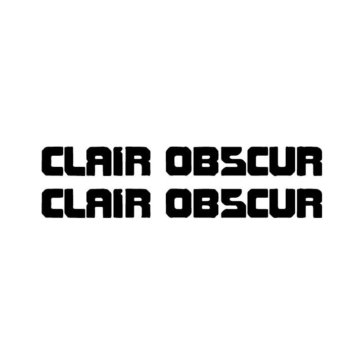 Clair Obscur Stickers – Coldwave Gothic Decals (2-Pack)