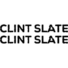 Clint Slate Stickers – Rock Music Artist Decals (2-Pack)