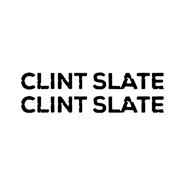 Clint Slate Stickers – Rock Music Artist Decals (2-Pack)