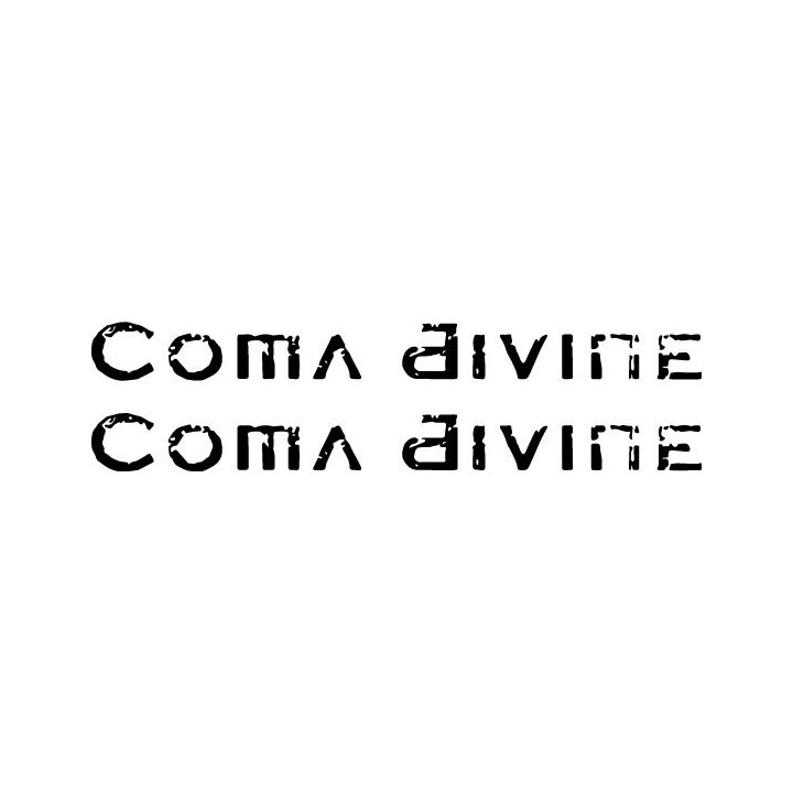 Coma Divine Stickers – Band Logo Music Decals (2-Pack)