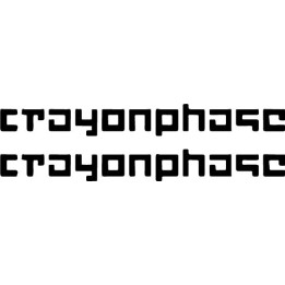 Crayon Phase Stickers – Band Logo Music Decals (2-Pack)
