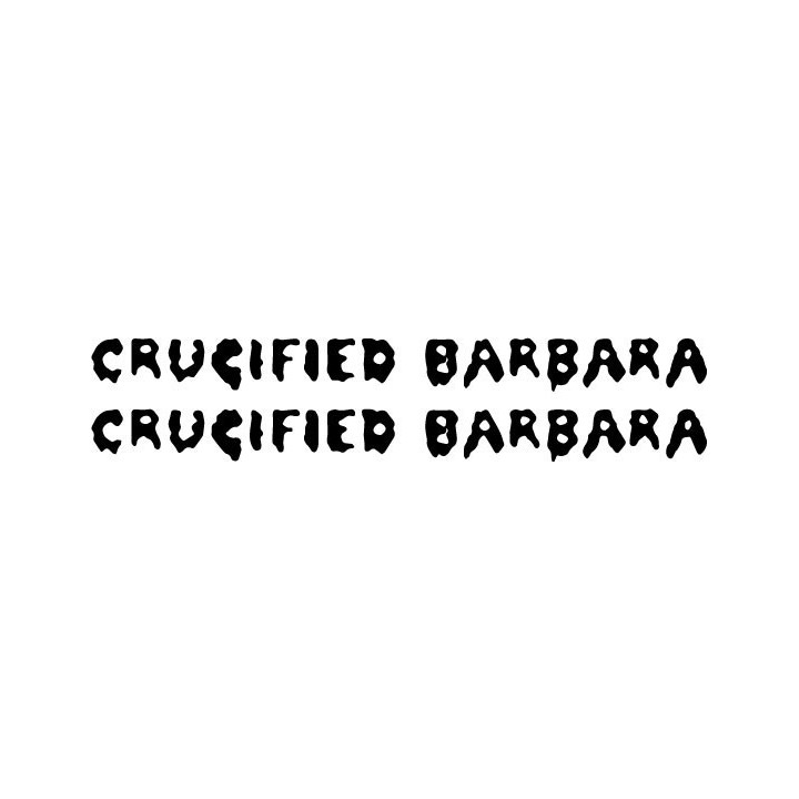 Crucified Barbara Stickers – Hard Rock Band Decals (2-Pack)
