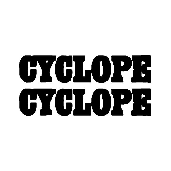 Cyclope Stickers – French Rock Band Decals (2-Pack)