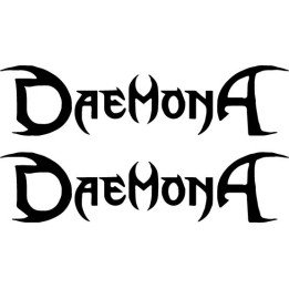 Daemona Stickers – Black Metal Band Decals (2-Pack)