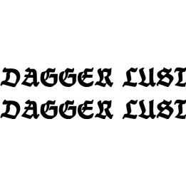 Dagger Lust Stickers – Crust Punk Band Decals (2-Pack)