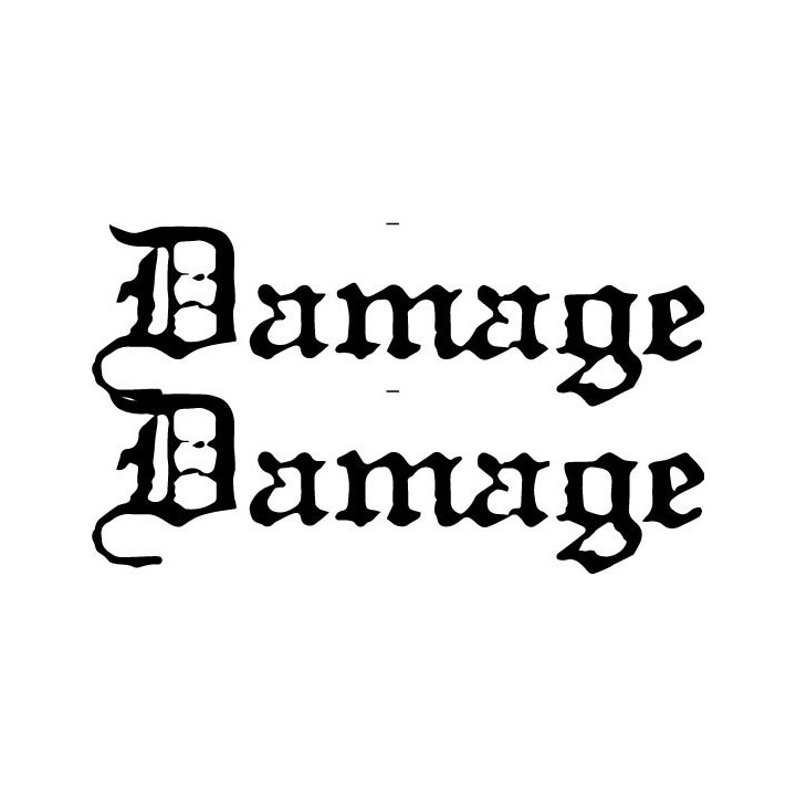 Damage Band Stickers – Hard Rock Music Decals (2-Pack)