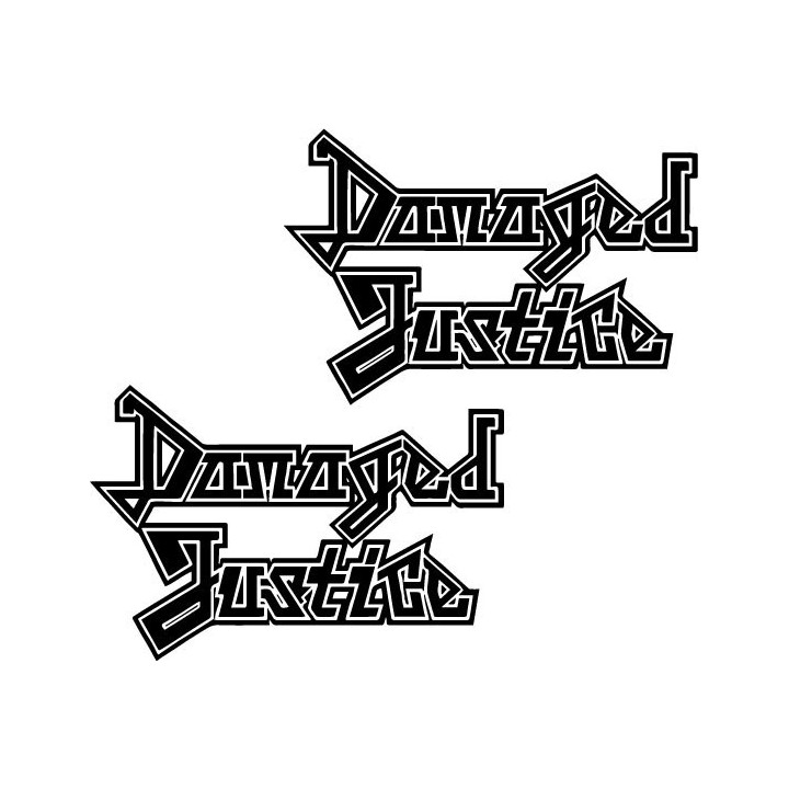 Metallica Damaged Justice Stickers – Tour Decals (2-Pack)