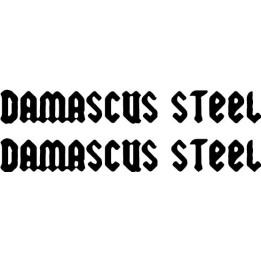 Damascus Steel Band Stickers – Metal Music Decals (2-Pack)