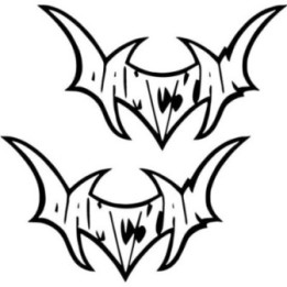 Damwiztan Band Logo Stickers – Metal Decals (2-Pack)