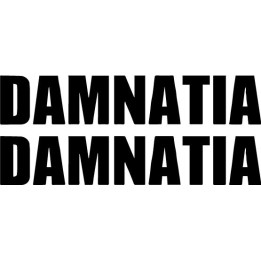 Damnatia Stickers – Black Metal Band Decals (2-Pack)
