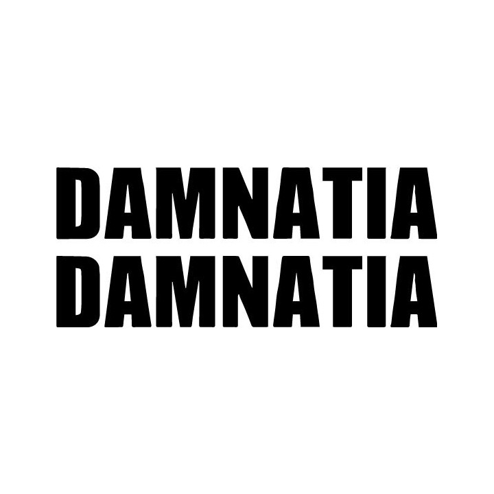 Damnatia Stickers – Black Metal Band Decals (2-Pack)