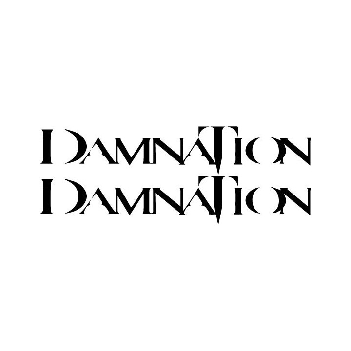 Damnation Band Stickers – Death Doom Metal Decals (2-Pack)