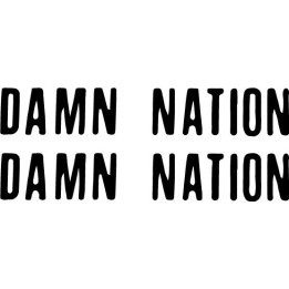 Damn Nation Stickers – Band Logo Decals (2-Pack)
