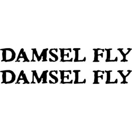 Damsel Fly Band Stickers – Indie Rock Decals (2-Pack)