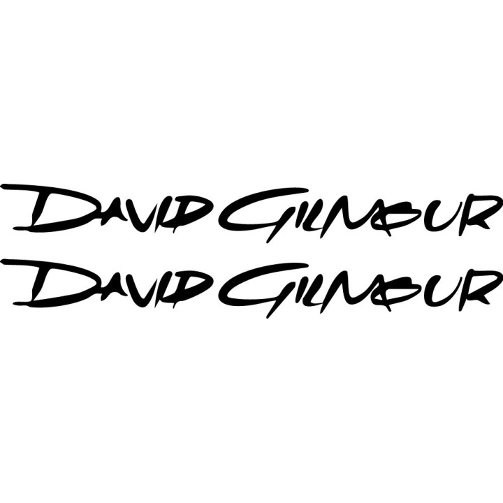 David Gilmour Stickers – Pink Floyd Music Decals (2-Pack)