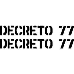 Decreto 77 Stickers – Spanish Punk Rock Decals (2-Pack)