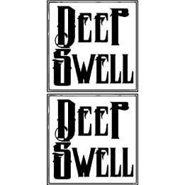 Deep Swell Stickers – Stoner Rock Band Decals (2-Pack)