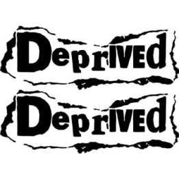 Deprived Stickers – Crust Punk Band Decals (2-Pack)