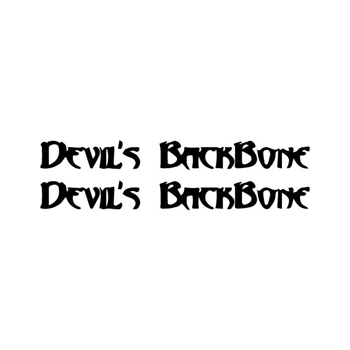 Devil's Backbone Stickers – Southern Rock Decals (2-Pack)
