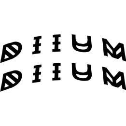DIIUM Band Logo Stickers – Metal Music Decals (2-Pack)