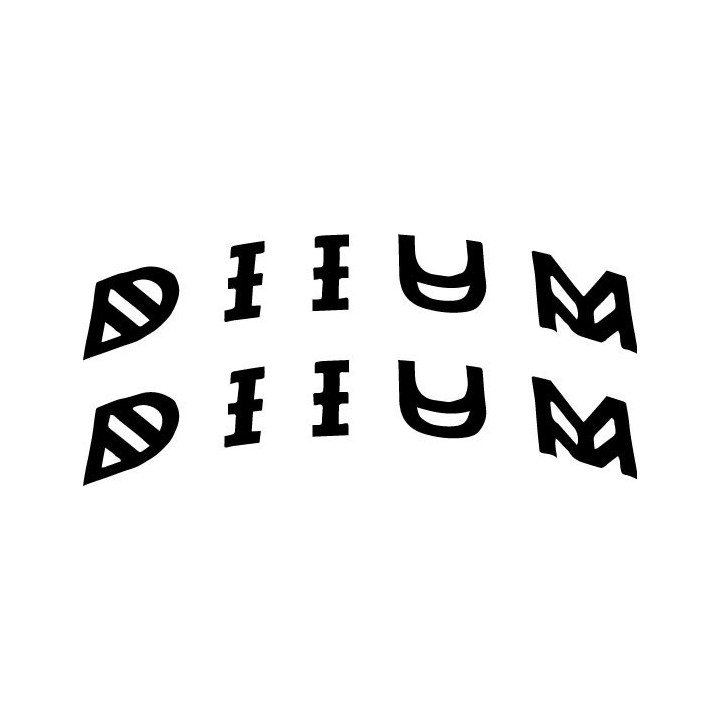 DIIUM Band Logo Stickers – Metal Music Decals (2-Pack)