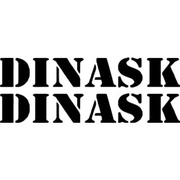 Dinask Stickers – Band Logo Music Decals (2-Pack)