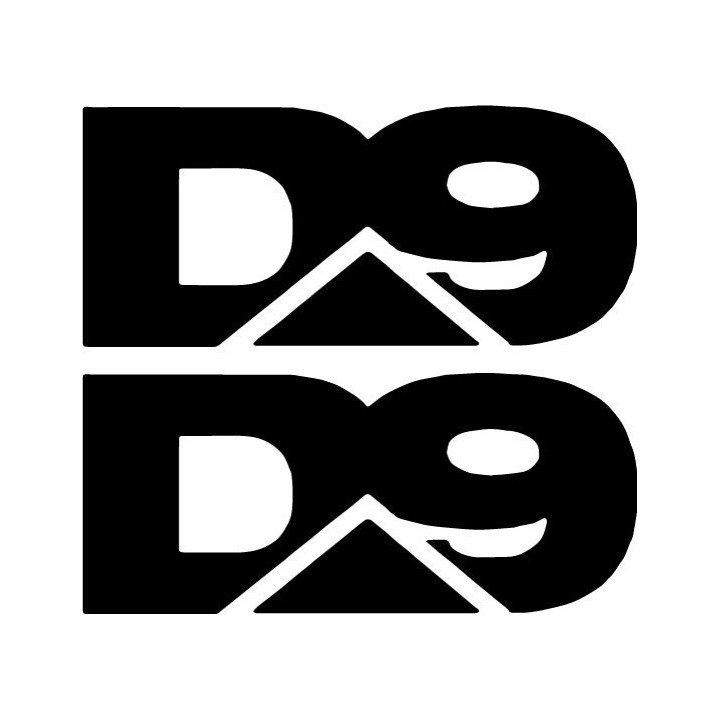 D9 Stickers – D Nine Australian Hardcore Punk Decals (2-Pack)
