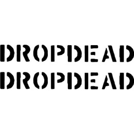 Dropdead Stickers – Hardcore Punk Band Decals (2-Pack)