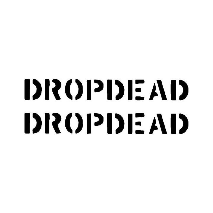 Dropdead Stickers – Hardcore Punk Band Decals (2-Pack)