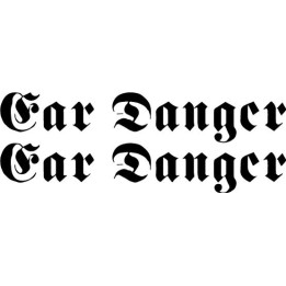 Ear Danger Stickers – NWOBHM Heavy Metal Decals (2-Pack)