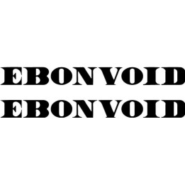 Ebonvoid Stickers – Black Metal Band Decals (2-Pack)