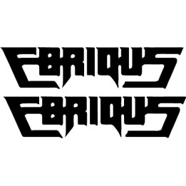 Ebrious Stickers – Metal Band Logo Decals (2-Pack)