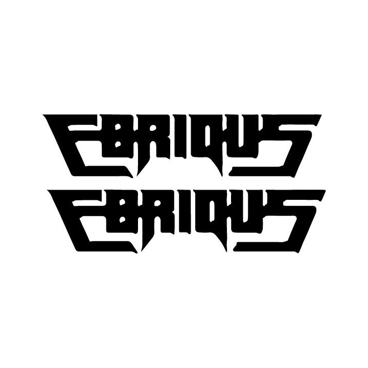 Ebrious Stickers – Metal Band Logo Decals (2-Pack)