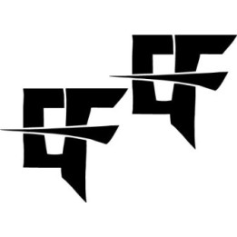 ef Band Stickers – Post-Rock Music Decals (2-Pack)