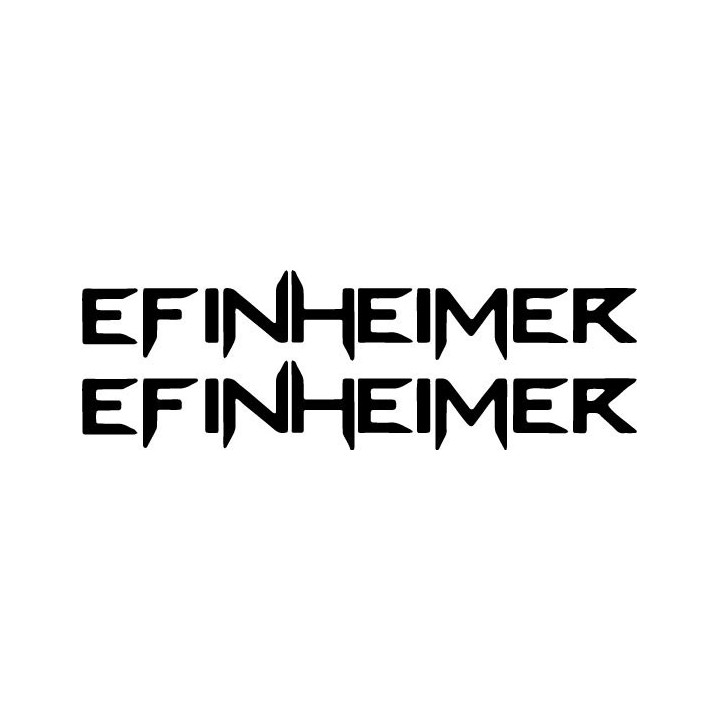 Efinheimer Stickers – Rock Band Logo Decals (2-Pack)