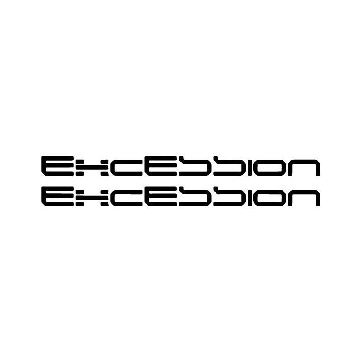 Excession Stickers – Industrial Metal Band Decals (2-Pack)