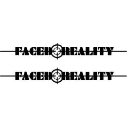 Faced Reality Stickers – Hardcore Band Decals (2-Pack)