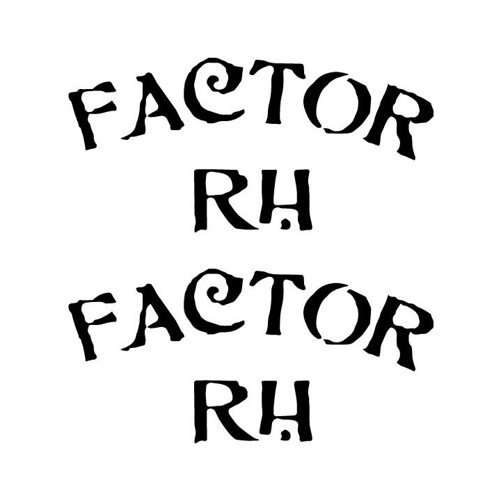Factor RH Stickers – Spanish Rock Band Decals (2-Pack)