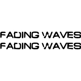 Fading Waves Stickers – Band Logo Music Decals (2-Pack)