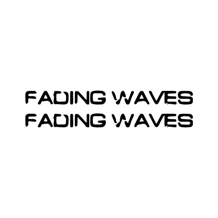 Fading Waves Band Stickers – Post-Rock Decals (2-Pack)