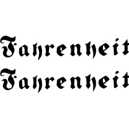 Fahrenheit Band Stickers – Hard Rock Metal Decals (2-Pack)