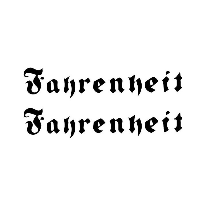Fahrenheit Band Stickers – Hard Rock Metal Decals (2-Pack)