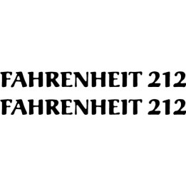 Fahrenheit 212 Stickers – Rock Band Decals (2-Pack)