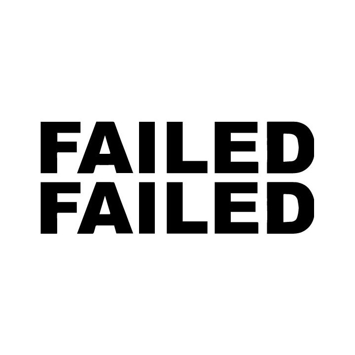 Failed Band Stickers – Punk Rock Decals (2-Pack)